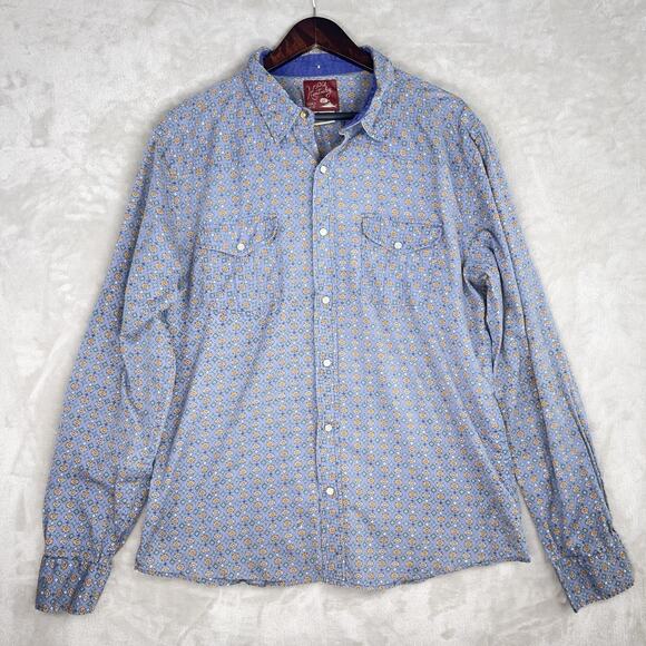 Vintage Old Kentucky Ranch Wear Button Up Men's XL Embossed Pearl Snap Western - Picture 3 of 14